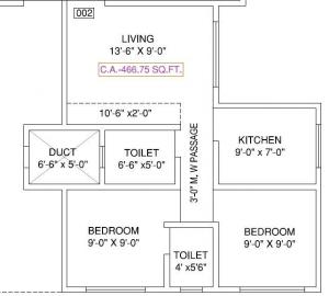 Falcon Everglades I - Floor plan
