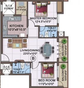 KCee Vasantham - Floor plan