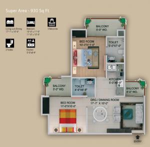 Supertech Crown Tower - Floor plan