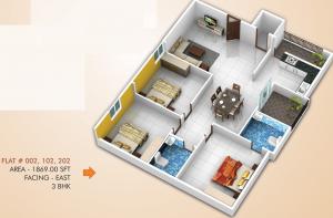 Abhee Brindavan - Floor plan