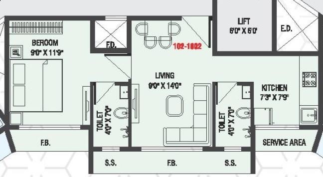 Om Aditya Paraiso - Floor Plan