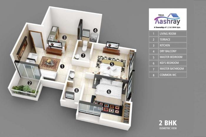 Triaa Aashray - Floor Plan
