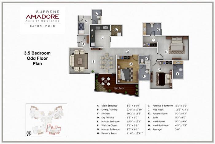 Supreme Amadore - Floor Plan