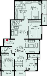 ACE Apple View - Floor plan