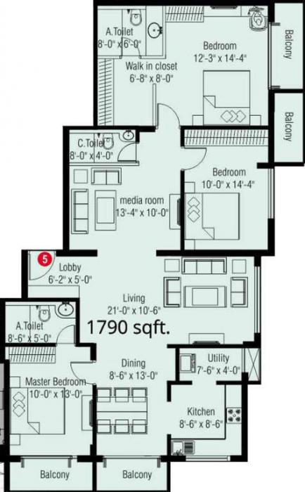 ACE Apple View - Floor Plan