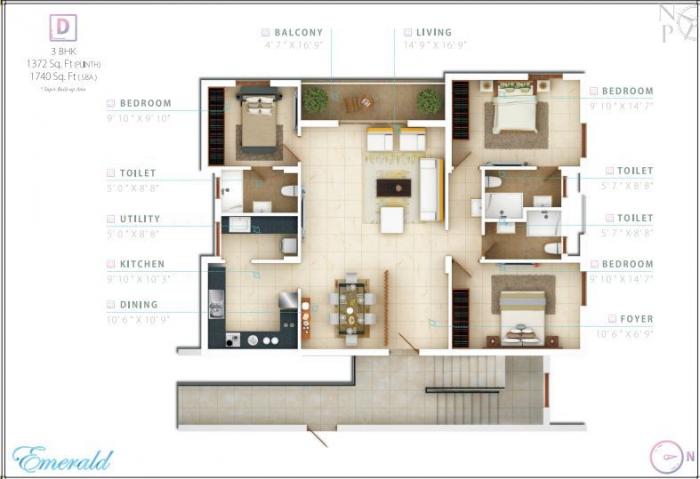North Point Emerald - Floor Plan