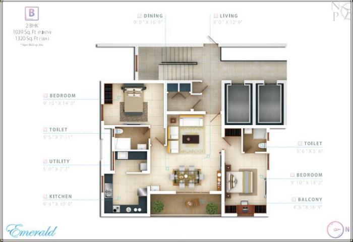 North Point Emerald - Floor Plan