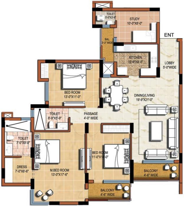 Omaxe Grand Tower - Floor Plan