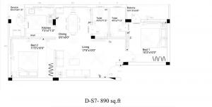 Ruby Shelter - Floor plan