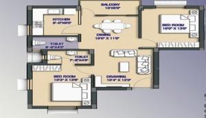 Excellent Residency - Floor plan