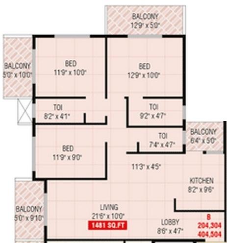 Prakruti Sigma - Floor Plan