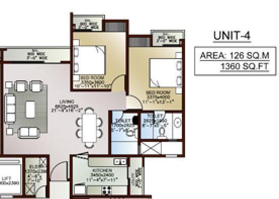 Ansal API Celebrity Woods - Floor Plan