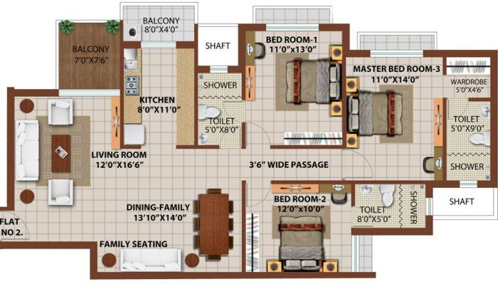 Pranami Santushti - Floor Plan