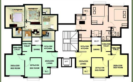 Apsara Apartment - Floor Plan