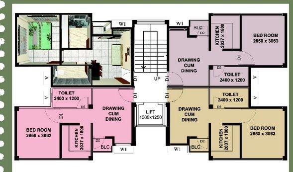 Apsara Apartment - Floor Plan