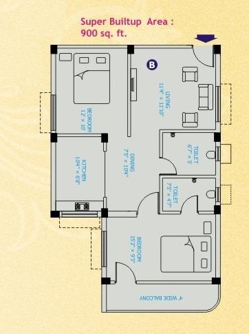 Aashray Apartment - Floor Plan