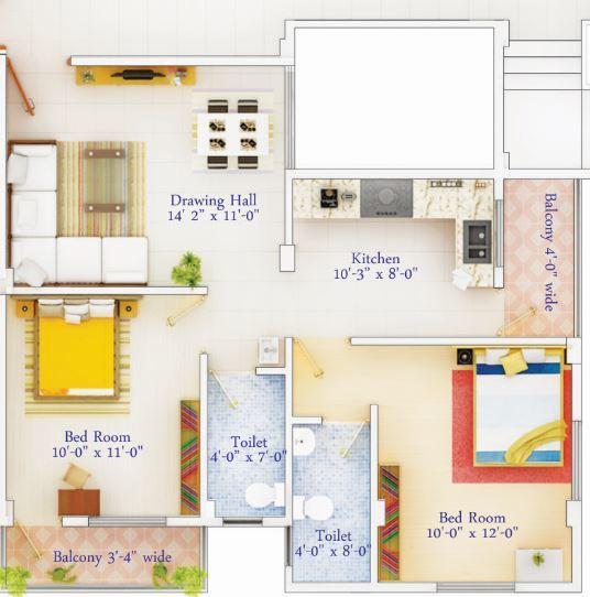 JP Park Royale - Floor Plan