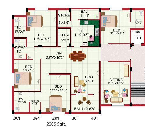 Rameshwaram Tripti - Floor Plan
