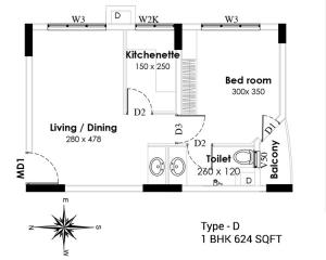 Devdatham Aashiyana - Floor plan