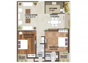 Chandra Panorama - Floor plan