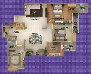 Crest Exotica - Floor plan