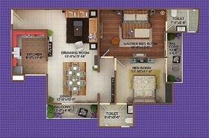 Crest Exotica - Floor plan