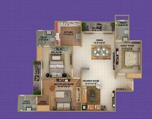 Crest Exotica - Floor plan
