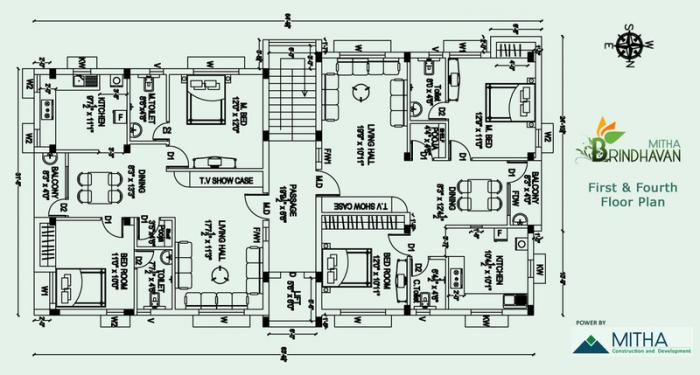 Mitha Brindhavan - Floor Plan