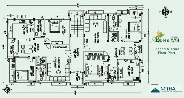 Mitha Brindhavan - Floor Plan