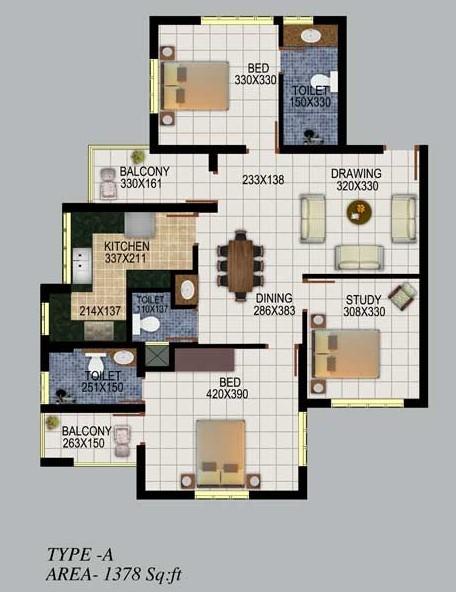 Beacon Terrace - Floor Plan