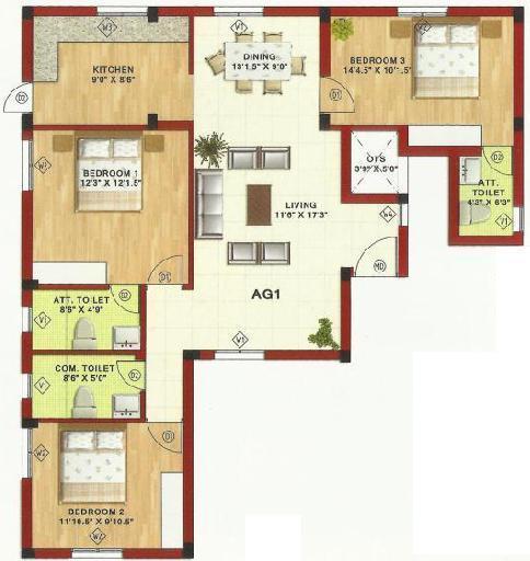 Deccan Castle Glow - Floor Plan