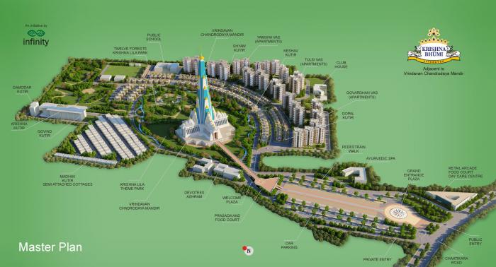 Infinity Krishna Bhumi Apartment - Master Plan