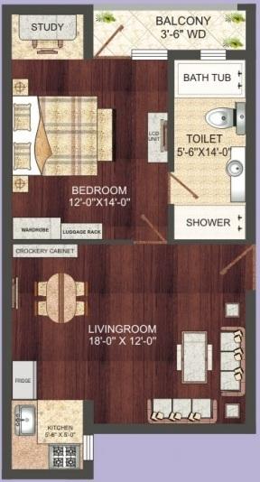 Ganpati Infinity Vrindavan - Floor Plan