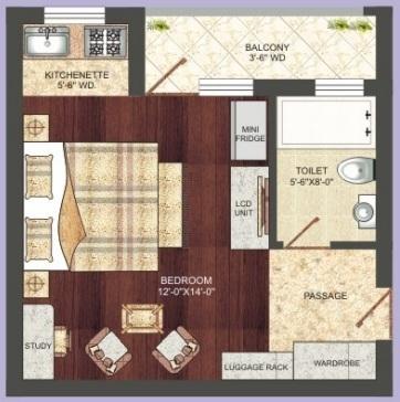 Ganpati Infinity Vrindavan - Floor Plan
