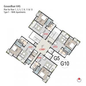 Infinity Krishna Bhumi Apartment - Floor plan
