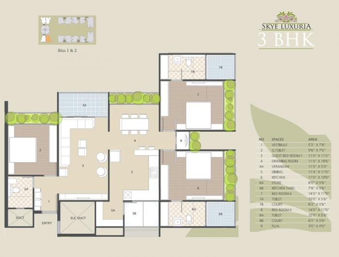 Skye Luxuria - Floor Plan
