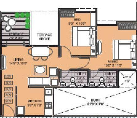 Pristine Aakanksha - Floor Plan