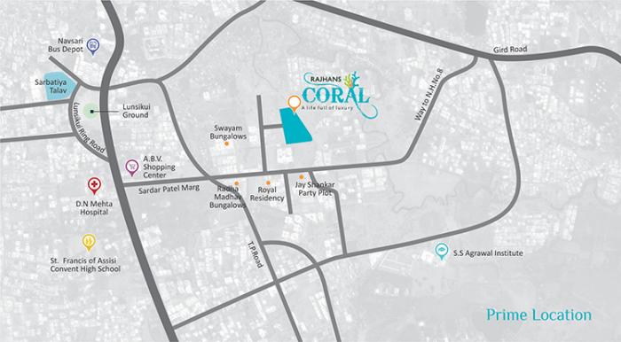 Rajhans Coral - Locality