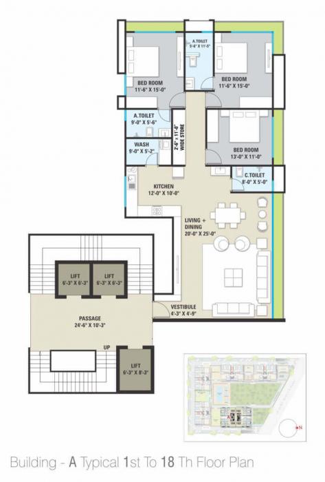 Ambika Solitaire - Floor Plan