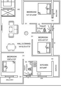 Sree Guru Mithra - Floor plan