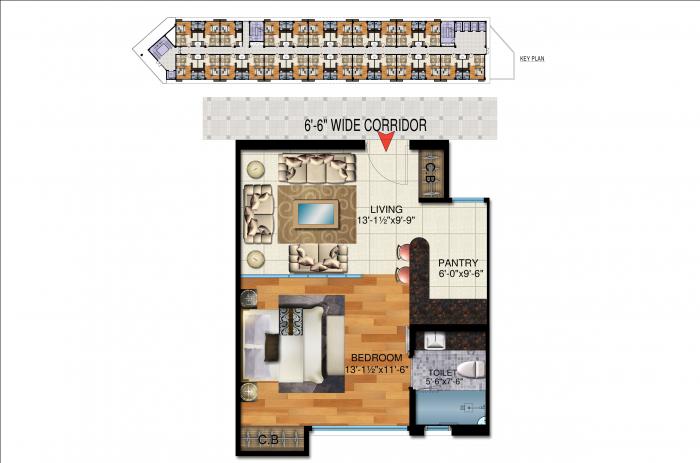 Ameya Sapphire Eighty Three - Floor Plan