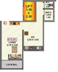 Kashmira Galaxy - Floor plan