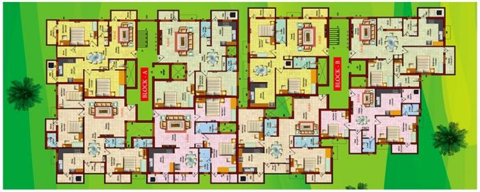 Shree Kumarans Hill Crest North - Site Plan