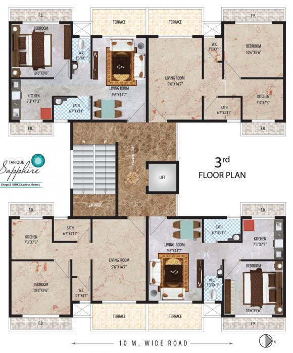 Kohinoor Tarique Sapphire - Site Plan