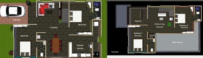 White Homes - Floor Plan