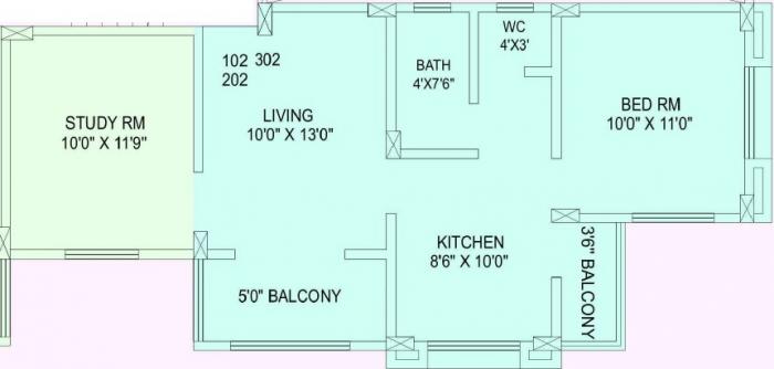 Shailesh Pride Regency - Floor Plan