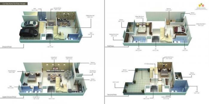 Divine Maple County Row Houses - Floor Plan