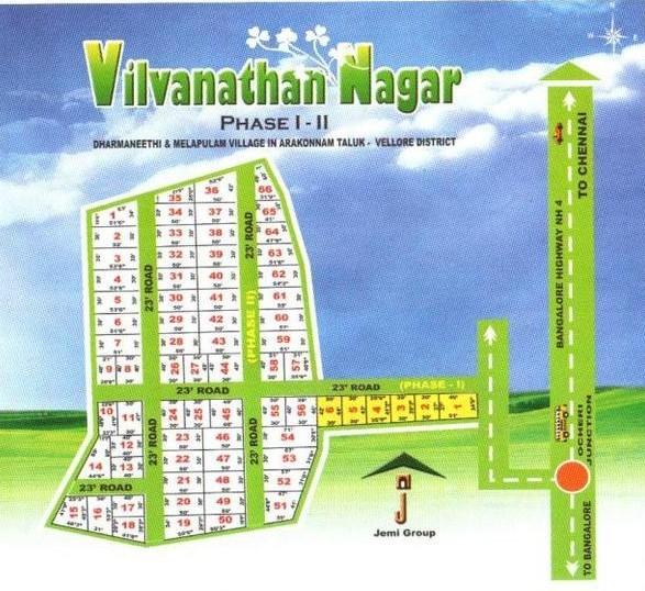 Jemi Vilvanathan Nagar Plot - Master Plan