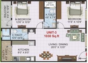 Shivaganga Omkara - Floor plan
