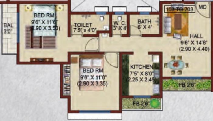 Kedar Sai Spring - Floor Plan